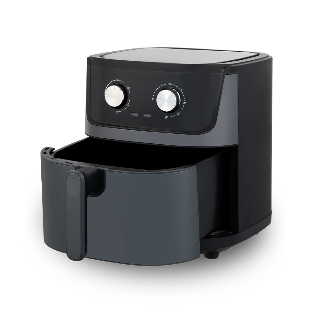 Friteuză cu aer integrată durabilă cu control rotativ